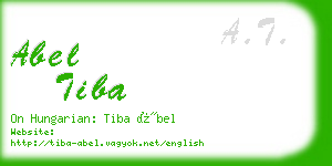 abel tiba business card
